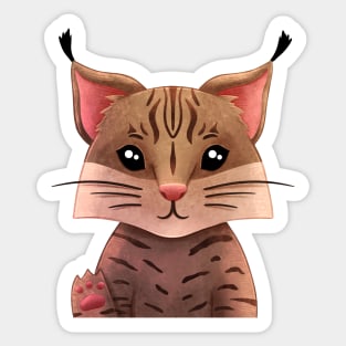 Lynx cartoon Sticker